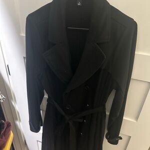 Torrid Classic Black Trench Coat